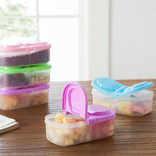 Load image into Gallery viewer, Lunch Box Food Container Plastic Portable Camping Picnic Folding Fruit Container Fridge Microwave Storage Box