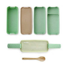Load image into Gallery viewer, 900ml 3 Layers Bento Box Lunch Box Food Container Wheat Straw Material Microwavable Dinnerware Lunchbox