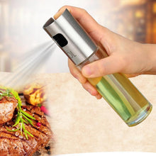 Load image into Gallery viewer, Stainless Steel Glass Olive Pump Spray Bottle Oil Sauce Vinegar Bottle Oil Dispenser