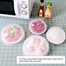 Load image into Gallery viewer, Kitchen Transparent Refrigerator Fresh-keeping Sealed Lid Microwave Oven Heating Lid Stackable Fresh Bowl Lid, Small, Large