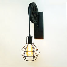 Load image into Gallery viewer, 40W Grenade Retro Wrought Iron Pulley Lifting Wall Lamp Corridor Aisle Porch Wall Lamp