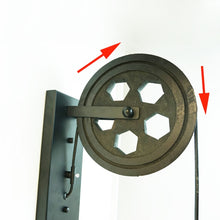 Load image into Gallery viewer, 40W Grenade Retro Wrought Iron Pulley Lifting Wall Lamp Corridor Aisle Porch Wall Lamp