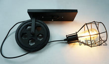 Load image into Gallery viewer, 40W Grenade Retro Wrought Iron Pulley Lifting Wall Lamp Corridor Aisle Porch Wall Lamp