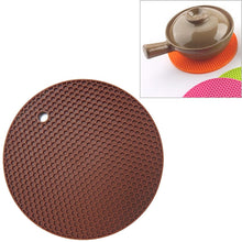 Load image into Gallery viewer, Honeycomb Silicone Round Non-slip Heat Resistant Mat, Size: 18x18x0.8cm, Honeycomb Silicone Mat
