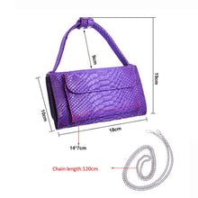 Load image into Gallery viewer, Genuine Leather Women Hand Bag Female Fashion Chain Shoulder Bag Luxury Designer Tote Messenger Bags, Black, Beige, Future blue, Purple, Dark Green, Lime blue, Egg yellow, Pink, Cyan Gray, Dark Blue, Coffee, Red, Emerald, Brown, Rose Red, Orange, Old R...