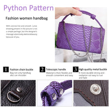 Load image into Gallery viewer, Genuine Leather Women Hand Bag Female Fashion Chain Shoulder Bag Luxury Designer Tote Messenger Bags, Black, Beige, Future blue, Purple, Dark Green, Lime blue, Egg yellow, Pink, Cyan Gray, Dark Blue, Coffee, Red, Emerald, Brown, Rose Red, Orange, Old R...