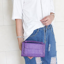 Load image into Gallery viewer, Genuine Leather Women Hand Bag Female Fashion Chain Shoulder Bag Luxury Designer Tote Messenger Bags, Black, Beige, Future blue, Purple, Dark Green, Lime blue, Egg yellow, Pink, Cyan Gray, Dark Blue, Coffee, Red, Emerald, Brown, Rose Red, Orange, Old R...
