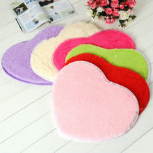 Load image into Gallery viewer, Heart Shape Non-slip Bath Mats Kitchen Carpet Home Decoration, 70*80CM