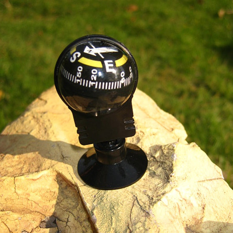 Pocket Ball Compass Instrument Navigation Compass Outdoor Hiking Car Black Compass, Car Compass