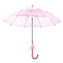 Load image into Gallery viewer, Wedding Parties Bridal Lace Cotton Umbrella Dancing Photography Prop Umbrella, Pink, Red, Purple, Green, Black, Rose Red, White, Orange, Blue