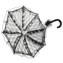 Load image into Gallery viewer, Wedding Parties Bridal Lace Cotton Umbrella Dancing Photography Prop Umbrella, Pink, Red, Purple, Green, Black, Rose Red, White, Orange, Blue