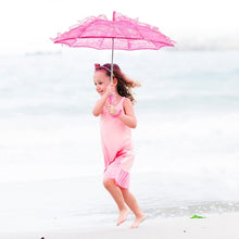 Load image into Gallery viewer, Wedding Parties Bridal Lace Cotton Umbrella Dancing Photography Prop Umbrella, Pink, Red, Purple, Green, Black, Rose Red, White, Orange, Blue