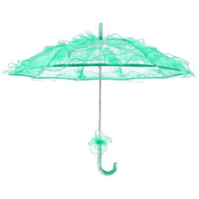 Load image into Gallery viewer, Wedding Parties Bridal Lace Cotton Umbrella Dancing Photography Prop Umbrella, Pink, Red, Purple, Green, Black, Rose Red, White, Orange, Blue
