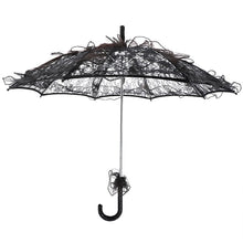 Load image into Gallery viewer, Wedding Parties Bridal Lace Cotton Umbrella Dancing Photography Prop Umbrella, Pink, Red, Purple, Green, Black, Rose Red, White, Orange, Blue