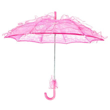 Load image into Gallery viewer, Wedding Parties Bridal Lace Cotton Umbrella Dancing Photography Prop Umbrella, Pink, Red, Purple, Green, Black, Rose Red, White, Orange, Blue