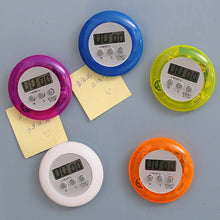 Load image into Gallery viewer, Round Magnetic Digital Countdown Timer Alarm Stand Kitchen Timer Cooking Alarm Clock, Round Digital Countdown Timer, Digital Timer, Round Timer