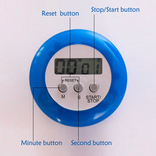 Load image into Gallery viewer, Round Magnetic Digital Countdown Timer Alarm Stand Kitchen Timer Cooking Alarm Clock, Round Digital Countdown Timer, Digital Timer, Round Timer