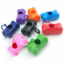 Load image into Gallery viewer, Dog Poop Dispenser Dog Poop Bag Bone Dispenser Case Pet Waste Bags, Pink, Green, Black, Red, Purple, Orange, Blue