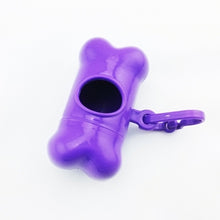 Load image into Gallery viewer, Dog Poop Dispenser Dog Poop Bag Bone Dispenser Case Pet Waste Bags, Pink, Green, Black, Red, Purple, Orange, Blue