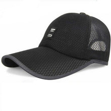 Load image into Gallery viewer, Outdoor Quick-drying Mesh Breathable Baseball Cap for Men, Black, White, Navy, Gray, Beige