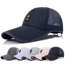 Load image into Gallery viewer, Outdoor Quick-drying Mesh Breathable Baseball Cap for Men, Black, White, Navy, Gray, Beige