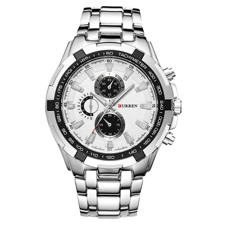 CURREN 8023 Men Stainless Steel Analog Sport Quartz Watch