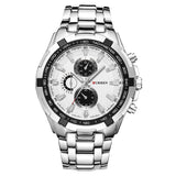 CURREN 8023 Men Stainless Steel Analog Sport Quartz Watch