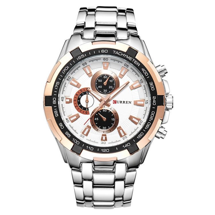 CURREN 8023 Men Stainless Steel Analog Sport Quartz Watch