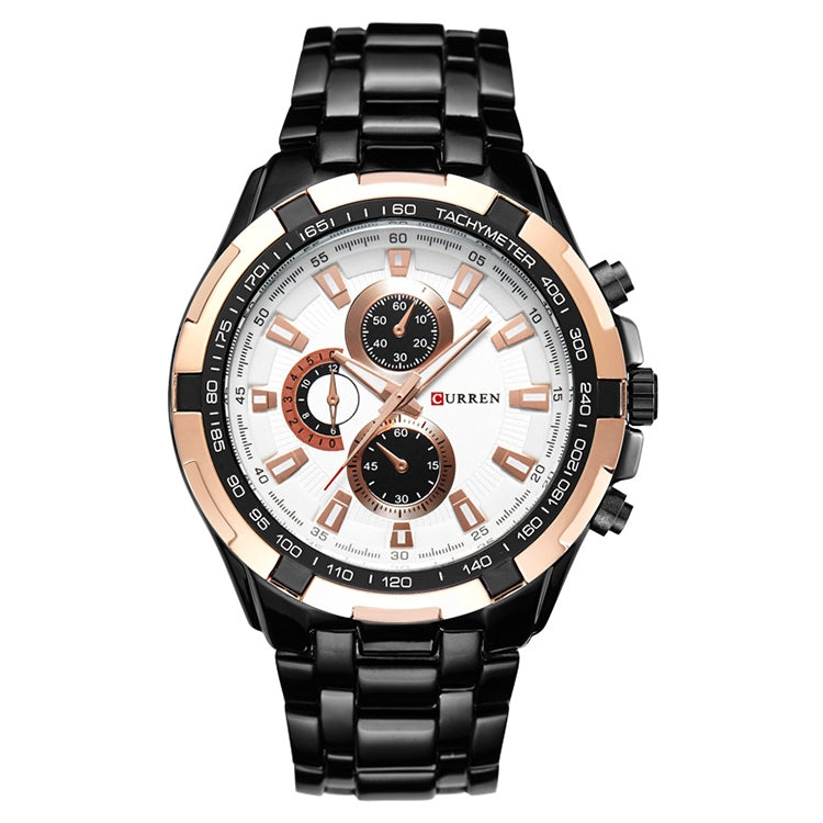 CURREN 8023 Men Stainless Steel Analog Sport Quartz Watch