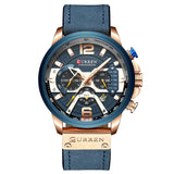 CURREN M8329 Casual Sport Leather Watch for Men