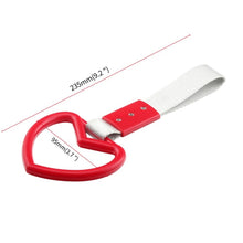 Load image into Gallery viewer, JDM Car Static Belt Decorative Warning Hanging Ring Rear Bumper Warning Ring Car Safety Hand Ring, Heart-Shaped Orange, Heart-Shaped Purple, Heart-Shaped White, Heart-Shaped Black, Heart-Shaped Blue, Heart-Shaped Red, Heart-Shaped Pink, Ring-Shape Red ...