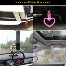 Load image into Gallery viewer, JDM Car Static Belt Decorative Warning Hanging Ring Rear Bumper Warning Ring Car Safety Hand Ring, Heart-Shaped Orange, Heart-Shaped Purple, Heart-Shaped White, Heart-Shaped Black, Heart-Shaped Blue, Heart-Shaped Red, Heart-Shaped Pink, Ring-Shape Red ...
