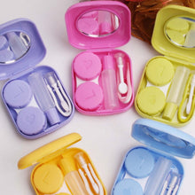 Load image into Gallery viewer, 5PCS/Set Mini Square Plastic Contact Lens Case with Mirror