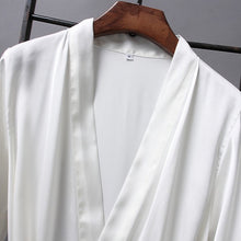 Load image into Gallery viewer, Robes  Elegant Sleepwear Sexy Lace Women Dressing Kimono Silk Bath Robe, M, L, XL, XXL