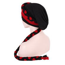 Load image into Gallery viewer, Two-color Braided Milk Silk Turban Cap