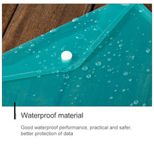 Load image into Gallery viewer, 12 PCS A4 Clear Document Bag Paper File Folder Stationery School Office PP Case