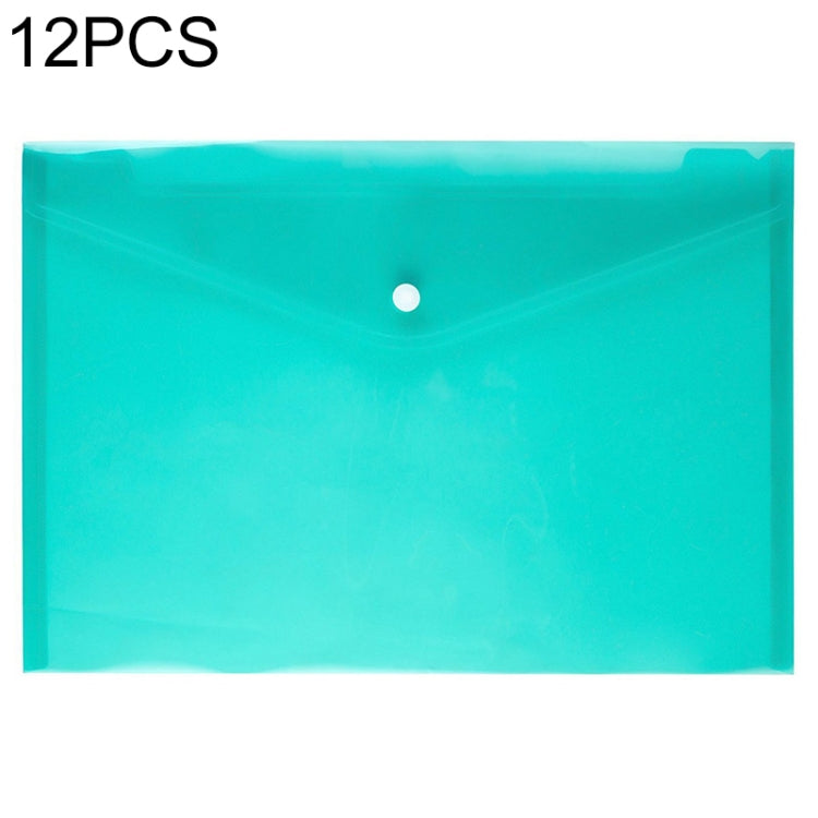 12 PCS A4 Clear Document Bag Paper File Folder Stationery School Office PP Case