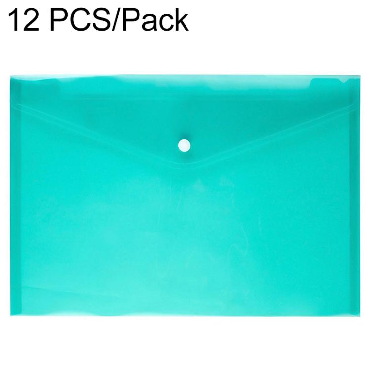 12 PCS A4 Clear Document Bag Paper File Folder Stationery School Office PP Case