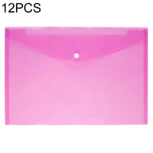 Load image into Gallery viewer, 12 PCS A4 Clear Document Bag Paper File Folder Stationery School Office PP Case
