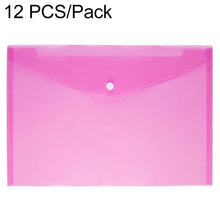 Load image into Gallery viewer, 12 PCS A4 Clear Document Bag Paper File Folder Stationery School Office PP Case