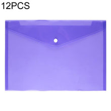 Load image into Gallery viewer, 12 PCS A4 Clear Document Bag Paper File Folder Stationery School Office PP Case