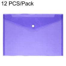 Load image into Gallery viewer, 12 PCS A4 Clear Document Bag Paper File Folder Stationery School Office PP Case