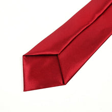Load image into Gallery viewer, Solid Color Casual Rubber Band Lazy Tie for Children, White, Black, Orange, Wine red, Pink, Blue, Rose Red, Fluorescent Green, Dark Grey, Navy Blue, Dark Purple, Red, Champagne, Silver, Purple, Yellow, Light Navy, ArmyGreen, Lake Blue, Light Champagne ...