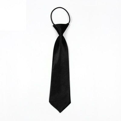 Solid Color Casual Rubber Band Lazy Tie for Children, White, Black, Orange, Wine red, Pink, Blue, Rose Red, Fluorescent Green, Dark Grey, Navy Blue, Dark Purple, Red, Champagne, Silver, Purple, Yellow, Light Navy, ArmyGreen, Lake Blue, Light Champagne ...