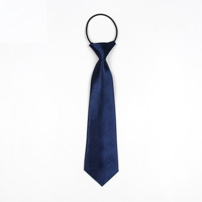 Solid Color Casual Rubber Band Lazy Tie for Children, White, Black, Orange, Wine red, Pink, Blue, Rose Red, Fluorescent Green, Dark Grey, Navy Blue, Dark Purple, Red, Champagne, Silver, Purple, Yellow, Light Navy, ArmyGreen, Lake Blue, Light Champagne ...