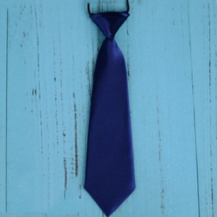 Solid Color Casual Rubber Band Lazy Tie for Children, White, Black, Orange, Wine red, Pink, Blue, Rose Red, Fluorescent Green, Dark Grey, Navy Blue, Dark Purple, Red, Champagne, Silver, Purple, Yellow, Light Navy, ArmyGreen, Lake Blue, Light Champagne ...