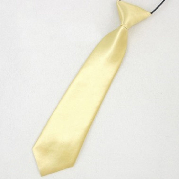 Solid Color Casual Rubber Band Lazy Tie for Children, White, Black, Orange, Wine red, Pink, Blue, Rose Red, Fluorescent Green, Dark Grey, Navy Blue, Dark Purple, Red, Champagne, Silver, Purple, Yellow, Light Navy, ArmyGreen, Lake Blue, Light Champagne ...