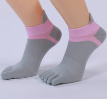 Load image into Gallery viewer, Ladies Finger Socks Cotton Breathable Mesh Socks Sock Mouth Foot Design Split Socks
