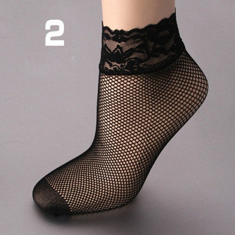 Sexy Black Sock Women Girls Ladies Soft Lace Short Ankle Socks Fishnet