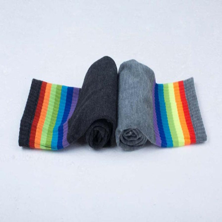 Color Striped Socks Student Cotton High Knee Socks